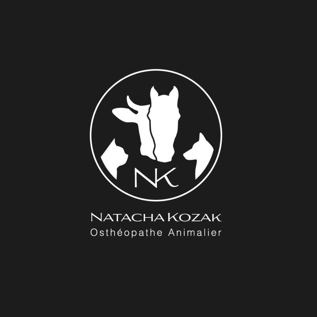Logo blanc de Natacha Kozak.